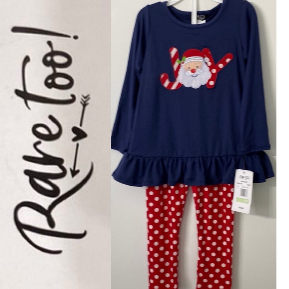5/$30 🎄Rare Too! 2-Piece Holiday Outfit New With Tags 4T NWT
